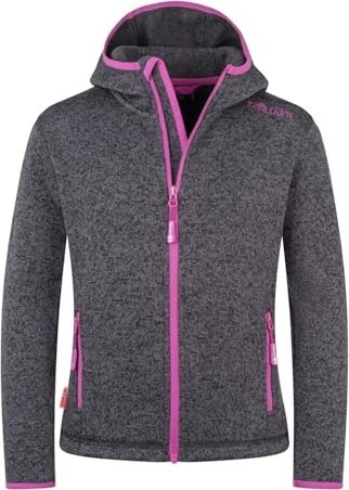 Trollkids Girls Jondalen XT Strickjacke graphite/fresh berry (Junior)