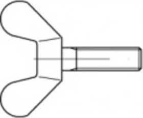 Toolcraft Flügelschraube, M8x20mm, 50 Stück