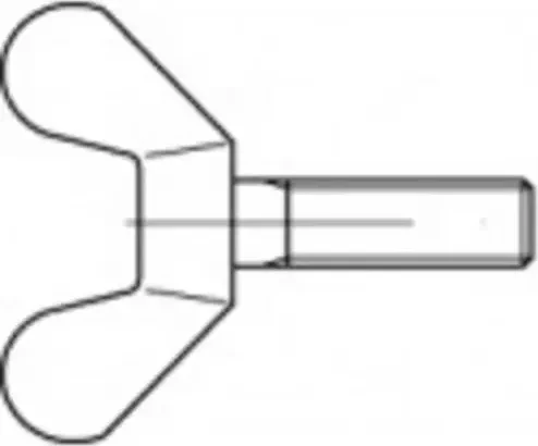 Toolcraft Flügelschraube, M8x20mm, 50 Stück