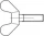 Toolcraft Flügelschraube, M8x20mm, 50 Stück (5447511)