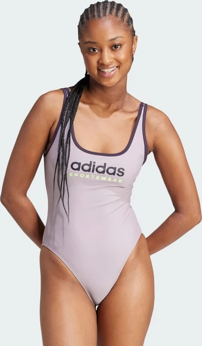 adidas Sportswear U-Back Badeanzug preloved fig/aurora black (Damen)