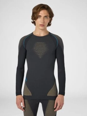 UYN Evolutyon Funktionsshirt langarm charcoal/gold/atlantic (Herren)