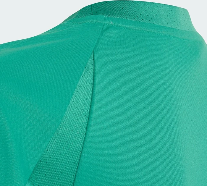 adidas Club Tennis 3-Streifen Funktionsshirt kurzarm semi court green (Junior)