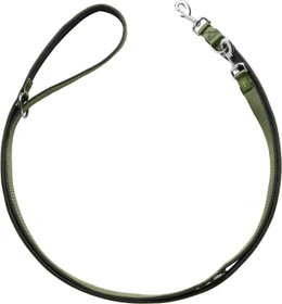 Hunter verstellbare Führleine Neopren 25/200, 2m, Oliv