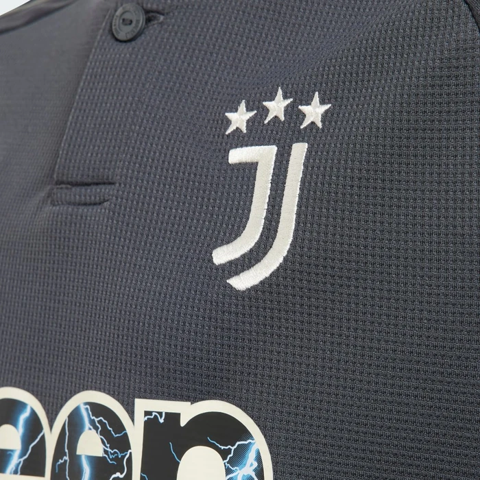 adidas Juventus Turin 2023/2024 Ausweichtrikot carbon/cream white (Junior)