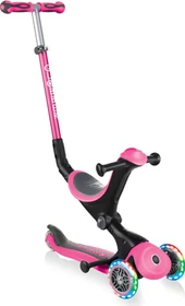 Globber Go Up Deluxe Lights Kickboard deep pink