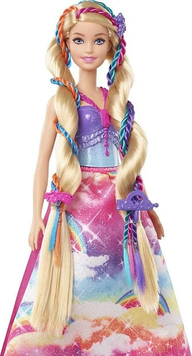 Mattel Barbie - Dreamtopia Prinzessin Puppe inkl. Regenbogen-Haar-Set