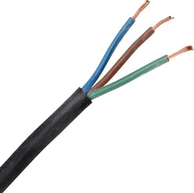 Kopp Gummileitung H 07 RN-F 3G, 1.5 mm², 5 m, schwarz