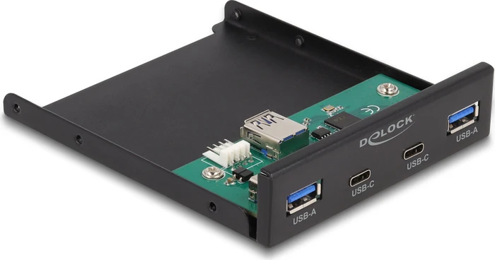 DeLOCK 3.5" USB Frontpanel, 2x USB-C 3.0, 2x USB-A 3.0, USB-A 3.0 [Buchse]