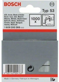 Bosch Professional Typ 53 Tacker-Klammern, 11.4x10mm, 1000 Stück