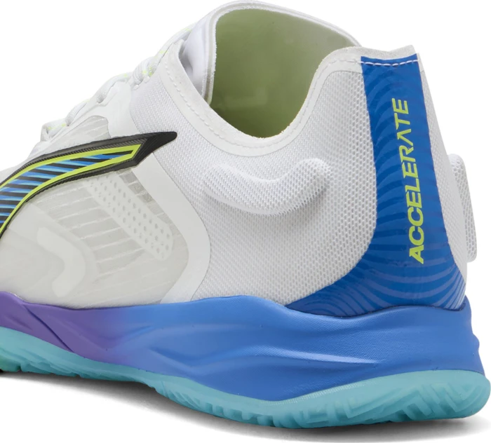 Puma Accelerate Nitro SQD 4 Game On Handballschuhe puma white/glowing red/ultra blue