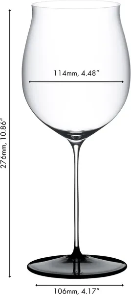 Riedel Fatto A Mano Black Tie Burgunder Grand Cru Rotweinglas