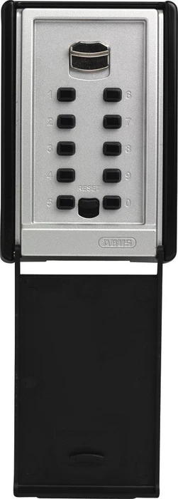 ABUS KeyGarage 767 zur Wandmontage Schlüsselkasten, schwarz/silber, elektronisches Zahlenschloss