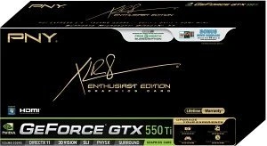 PNY GeForce GTX 550 Ti, 1GB GDDR5, 2x DVI, Mini HDMI