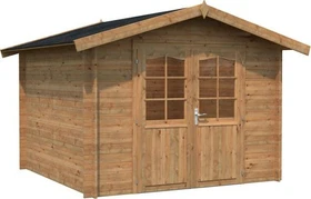 Palmako Lotta 7.3m² Gartenhaus hellbraun tauchgrundiert
