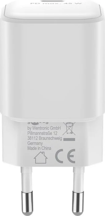 Wentronic Goobay USB-C PD GaN Fast Charger Nano (45W) weiß