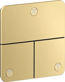 Hansgrohe Axor ShowerSelect ID softsquare Kontrollfeld Ventil für 3 Verbraucher brushed gold optic