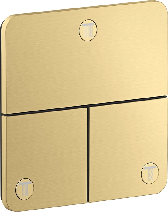 Hansgrohe Axor ShowerSelect ID softsquare Kontrollfeld Ventil für 3 Verbraucher brushed gold optic