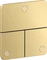 Hansgrohe Axor ShowerSelect ID softsquare Kontrollfeld Ventil für 3 Verbraucher brushed gold optic Vorschaubild