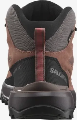 Salomon X Ultra 360 Leather Mid GTX peppercorn/cognac/hot coral (Damen)