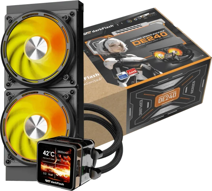 DarkFlash Explore DE240 Black, schwarz