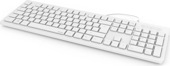 Hama KC-200 Basic Tastatur, weiß, USB, DE