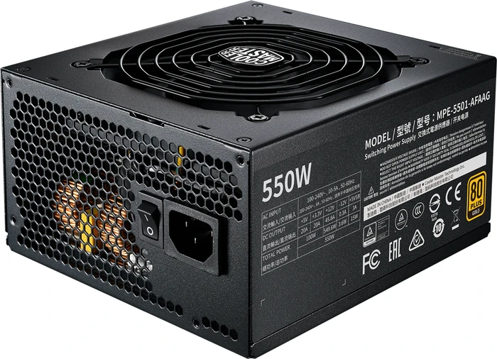 Cooler Master MWE Gold V2 Full Modular 550W, ATX 2.52