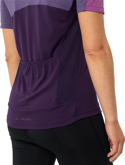 Vaude Matera FZ Trikot kurzarm eggplant (Damen)