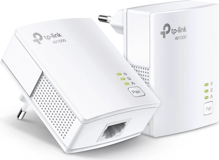 TP-Link Powerline AV1000 Starter Kit, HomePlug AV2, RJ-45, 2er-Pack