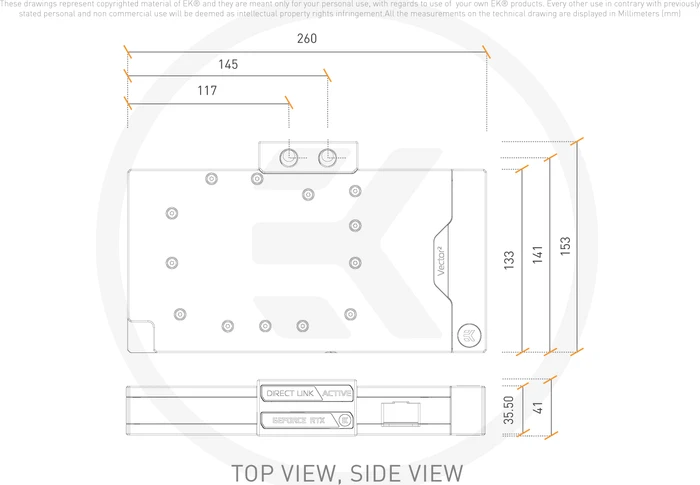 EK Water Blocks Quantum Line EK-Quantum Vector² Strix/TUF RTX 4080 ABP Set D-RGB, Nickel, Acryl