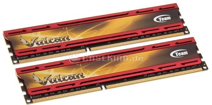 TeamGroup Vulcan rot UDIMM 8GB Kit, DDR3-1600, CL9-9-9-24