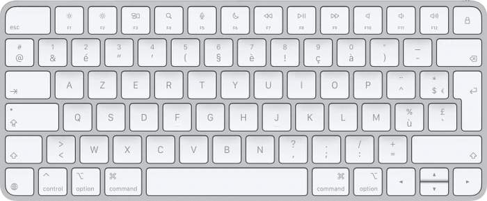Apple Magic Keyboard (USB-C), weiß/silber, USB/Bluetooth, FR