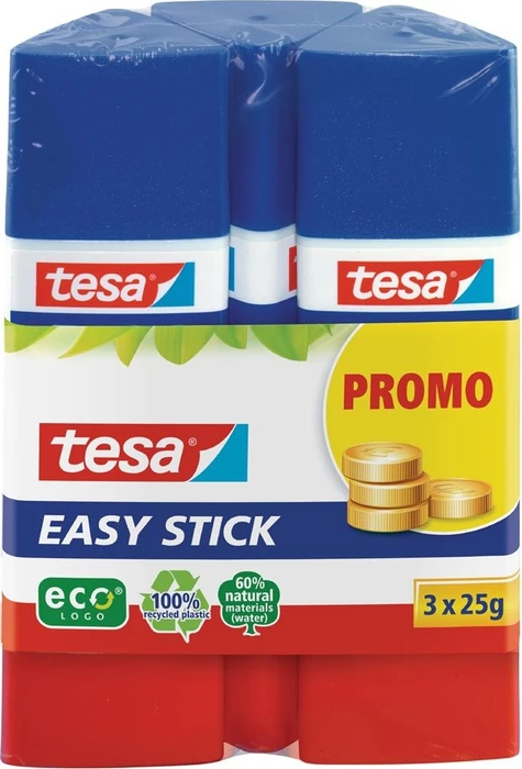 tesa Easy Stick Promo Klebestift, 75g (3x 25g)