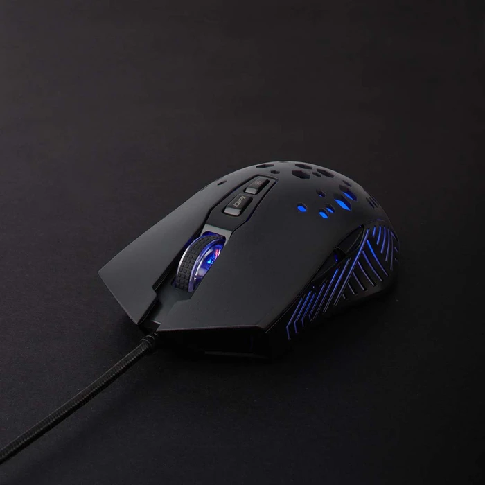 Nedis Wired Gaming Mouse with 12 lighting modes, schwarz, USB