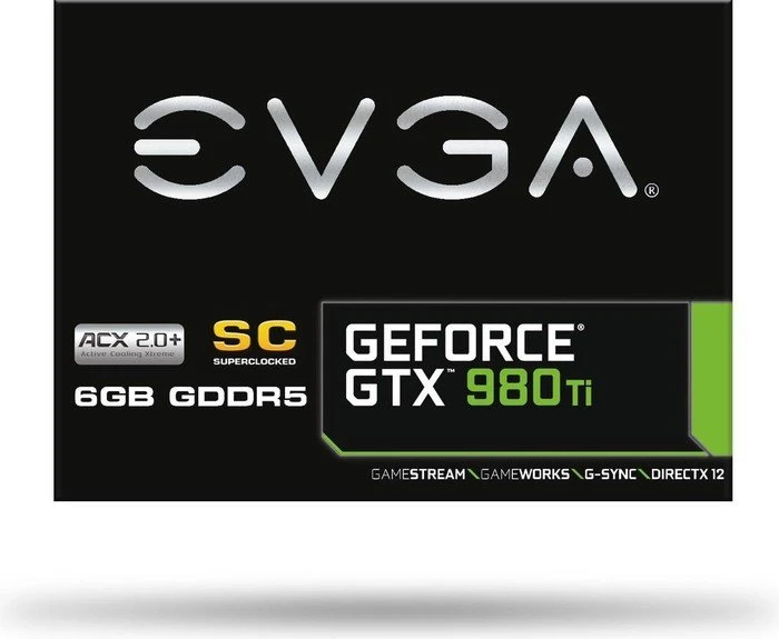 EVGA GeForce GTX 980 Ti Superclocked ACX 2.0+, 6GB GDDR5, DVI, HDMI, 3x DP