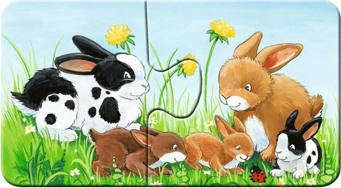 Ravensburger Puzzle Tierfamilien auf dem Bauernhof