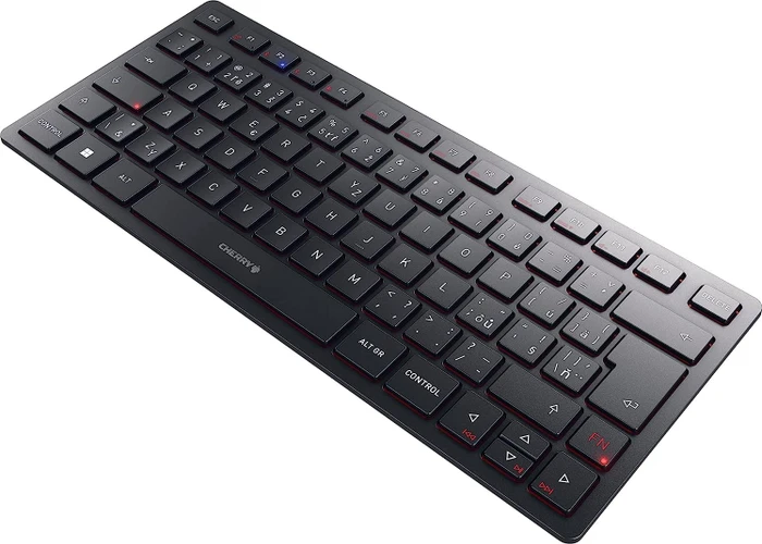 Cherry KW 9200 Mini schwarz, USB/Bluetooth, CZ/SK