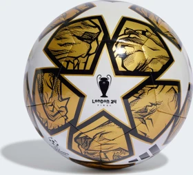adidas UCL Club 23/24 Knockout Fußball white/gold metallic/black