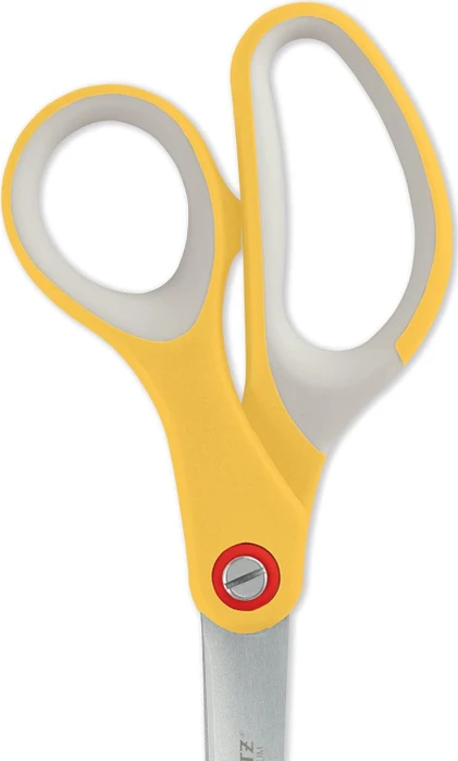 Leitz Cosy Titan Büroschere, Universalschere/Papierschere, Rechtshänder, 205mm, gelb/grau
