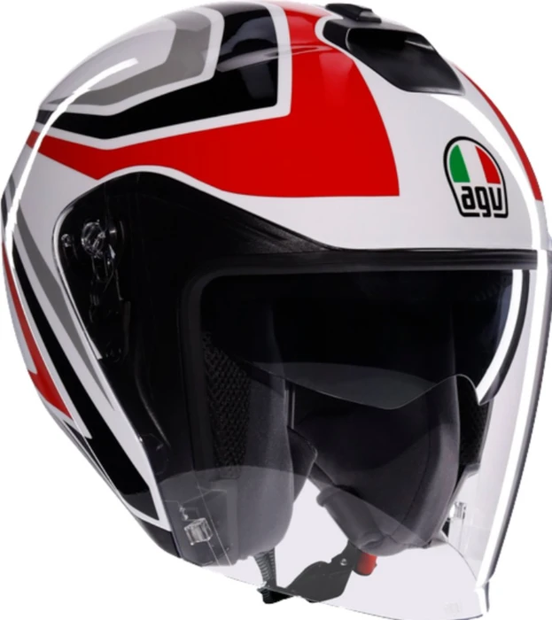 AGV Irides Tolosa matt schwarz/grau/rot
