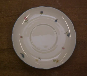 Seltmann Weiden Marie-Luise Streublume Rand 30308 Suppen Untertasse 16.1cm blauer