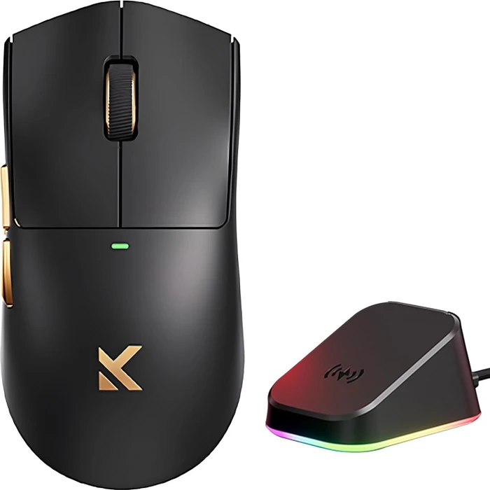 Mchose K7 Ultra mit Ladestation, schwarz/gold, USB/Bluetooth
