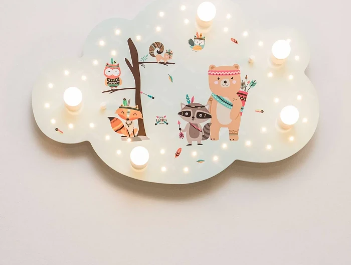 Elobra Little Indians Bildwolke Kinderleuchte mint