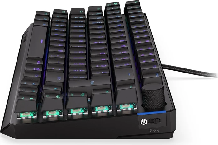 Endorfy Thock 75% Wireless, PBT, LEDs RGB, hot-swap, Black, Kailh Box BLACK, USB/Bluetooth, HU