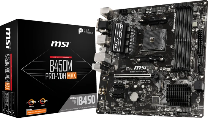 MSI B450M Pro-VDH MAX (AMD AM4)