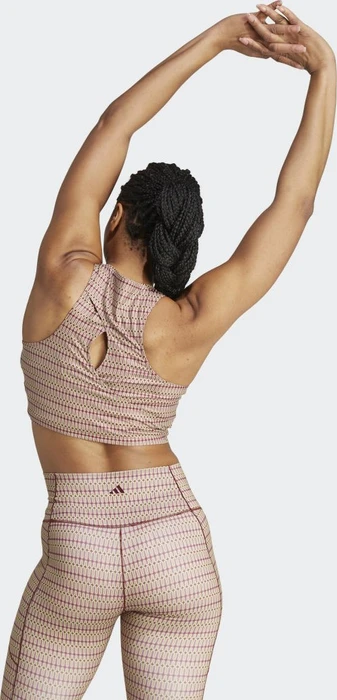 adidas Yoga Studio Print Funktionsshirt ärmellos shadow red/wonder orchid (Damen)