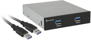 Sharkoon USB 3.0 Frontpanel A, 3.5" Multifunktionspanel