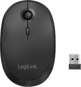 LogiLink Wireless & Bluetooth Dual Mouse schwarz, USB/Bluetooth (ID0204)