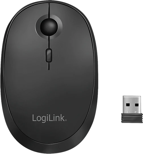 LogiLink Wireless & Bluetooth Dual Mouse schwarz, USB/Bluetooth