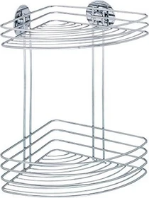 Wenko Turbo-Loc Duschregal Stahl silber